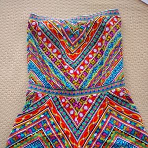 Multicolor Shorts Romper